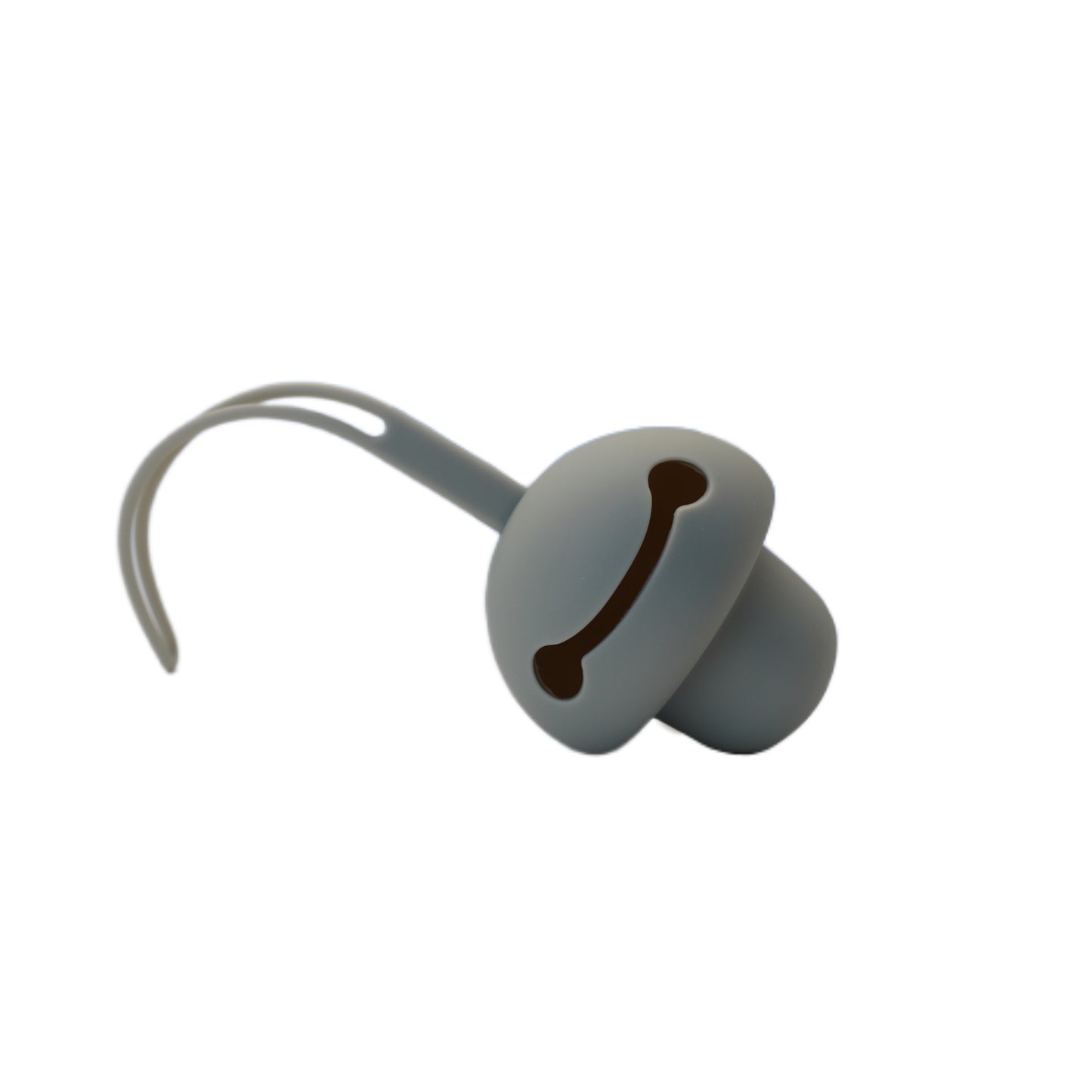 Portachupete De Silicona Gris