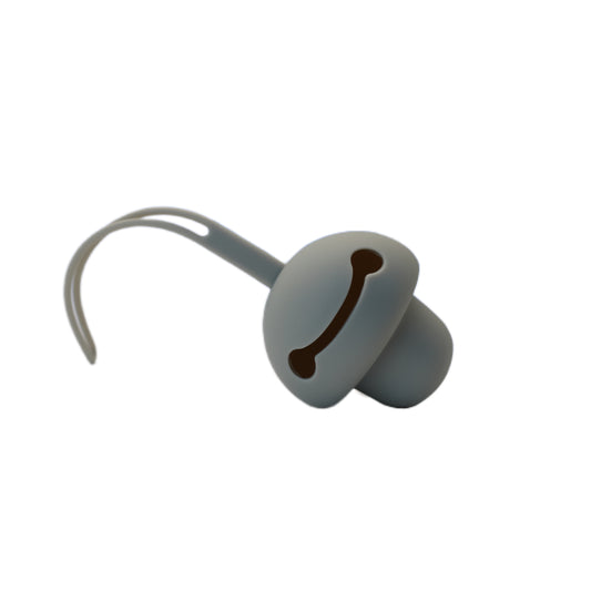 Portachupete De Silicona Gris